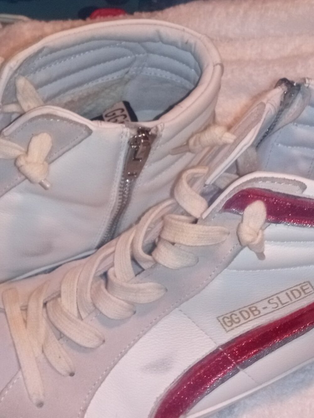 Golden Goose GGDB-SLIDE leather size us 9s made in Italy
